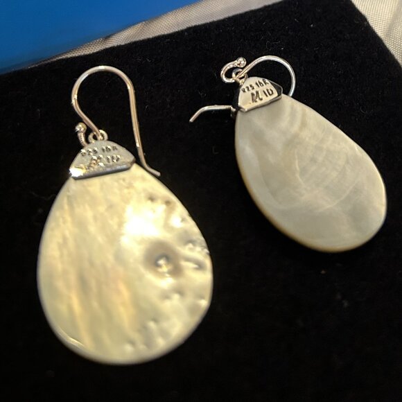 925 Silver Dangle Pierced Earrings - Picture 5 of 6